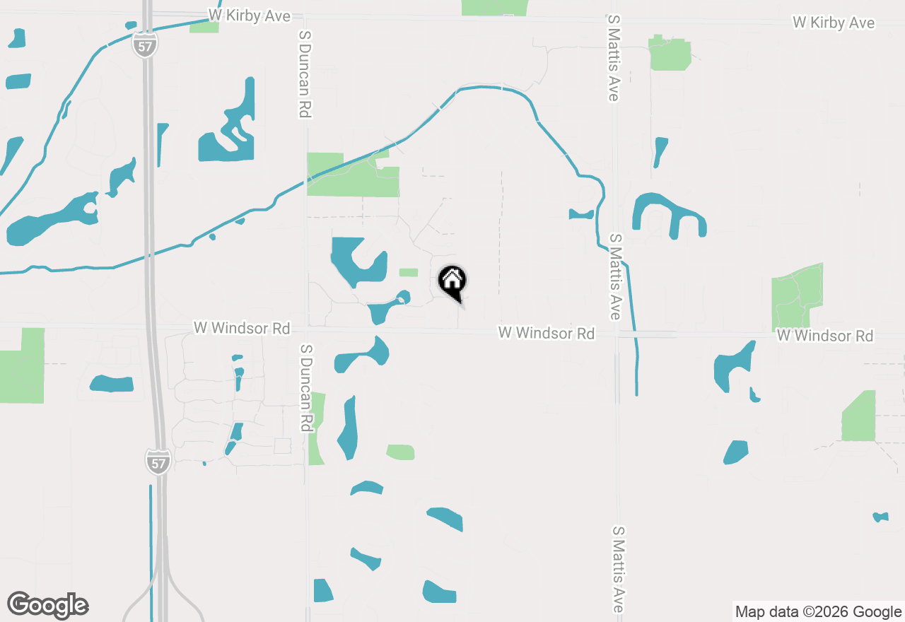 Map of 2314 Firethorn Lane, Champaign, IL 61822