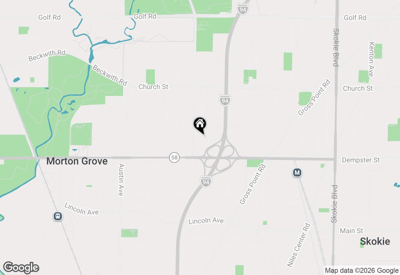 Map of 5530 Greenwood Street, Morton Grove, IL 60053