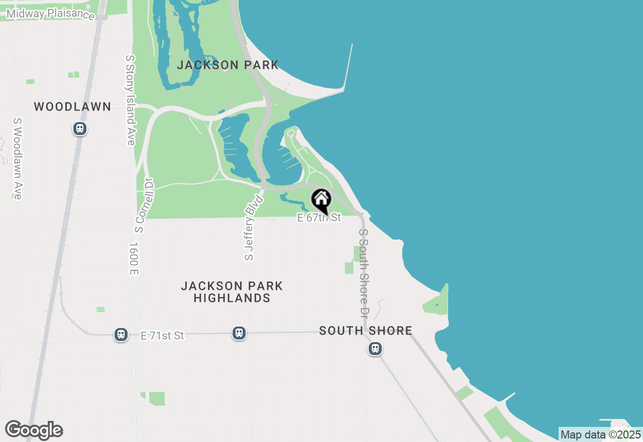 Map of 6700 S Crandon Avenue #7B, Chicago, IL 60649