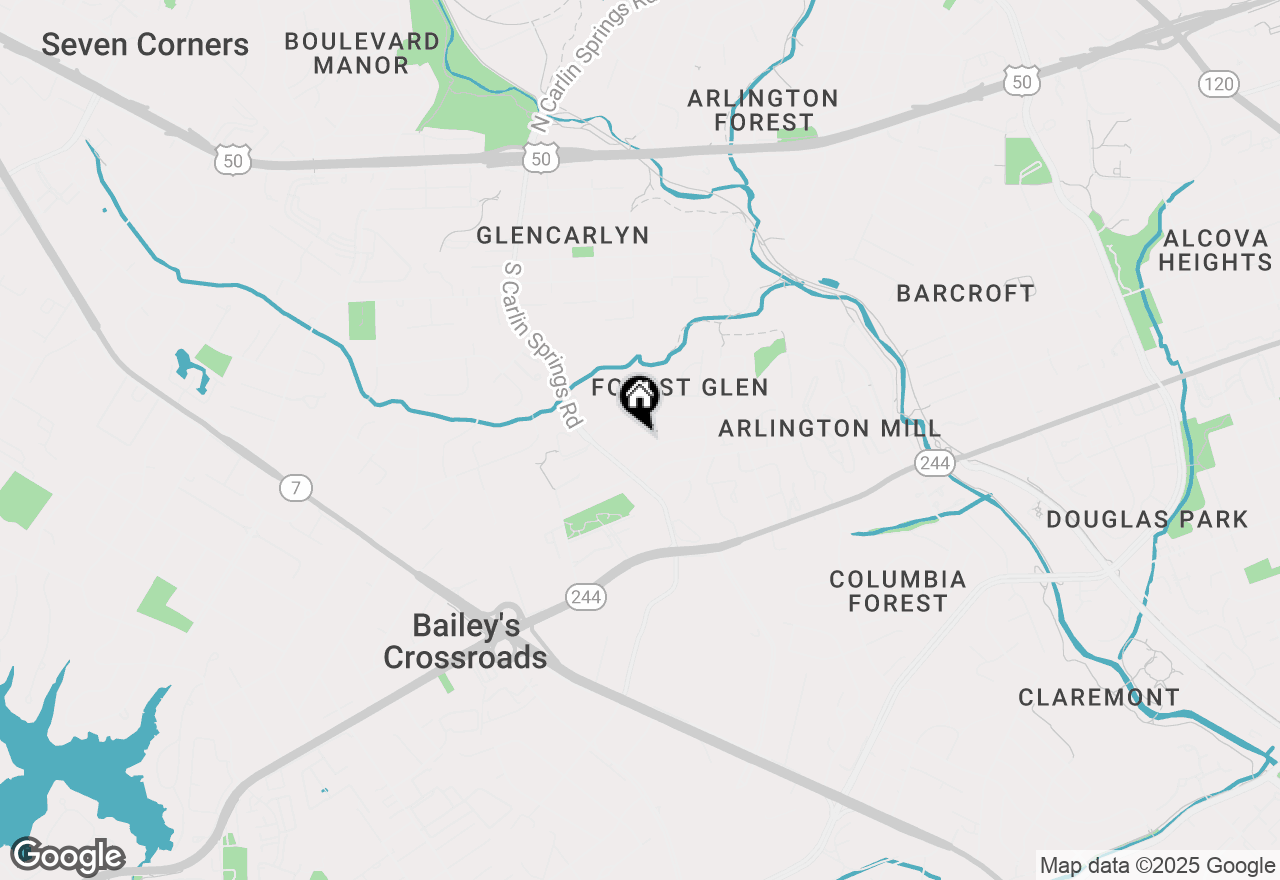 Map of 5610 7th Place S, Arlington, VA 22204