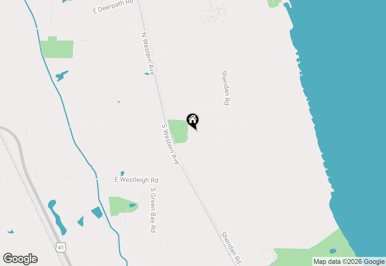 Map of 635 Northmoor Road, Lake Forest, IL 60045