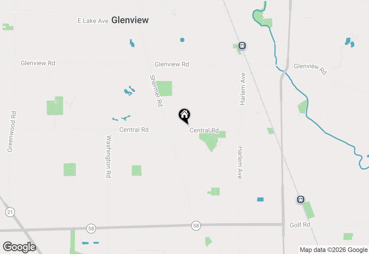 Map of 2226 Central Road, Glenview, IL 60025