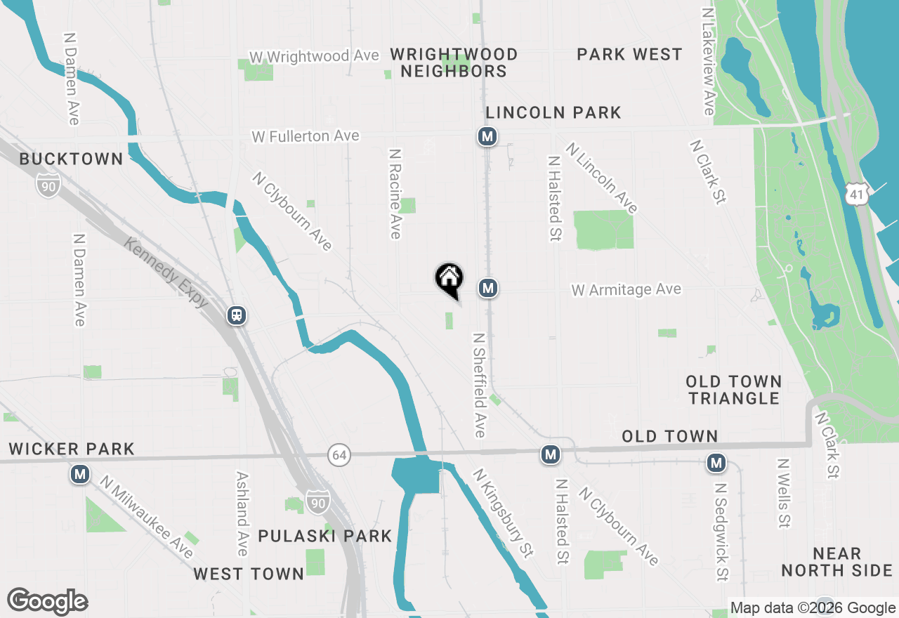 Map of 1949 N Seminary Avenue, Chicago, IL 60614