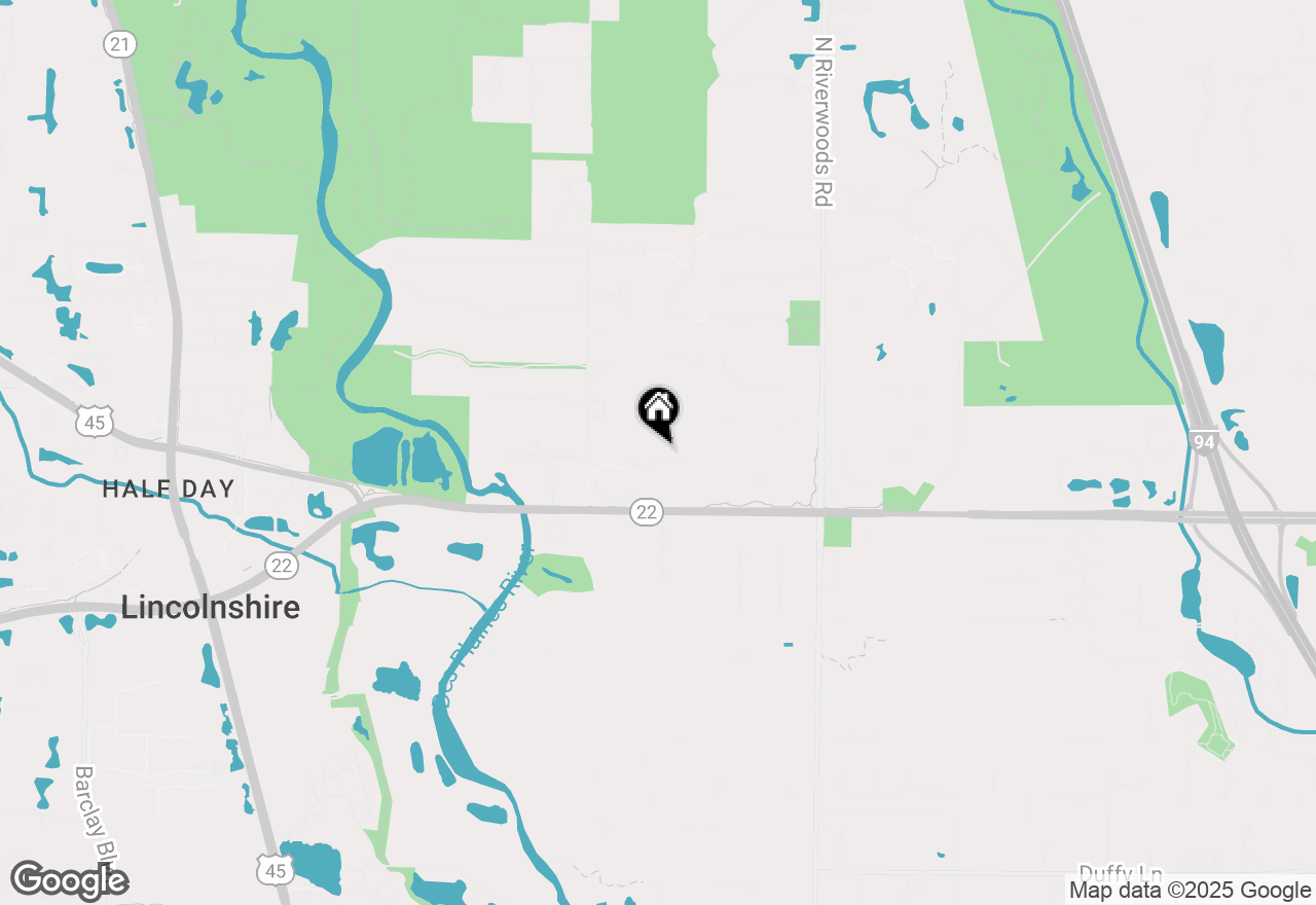 Map of 1 Preston Court, Lincolnshire, IL 60069