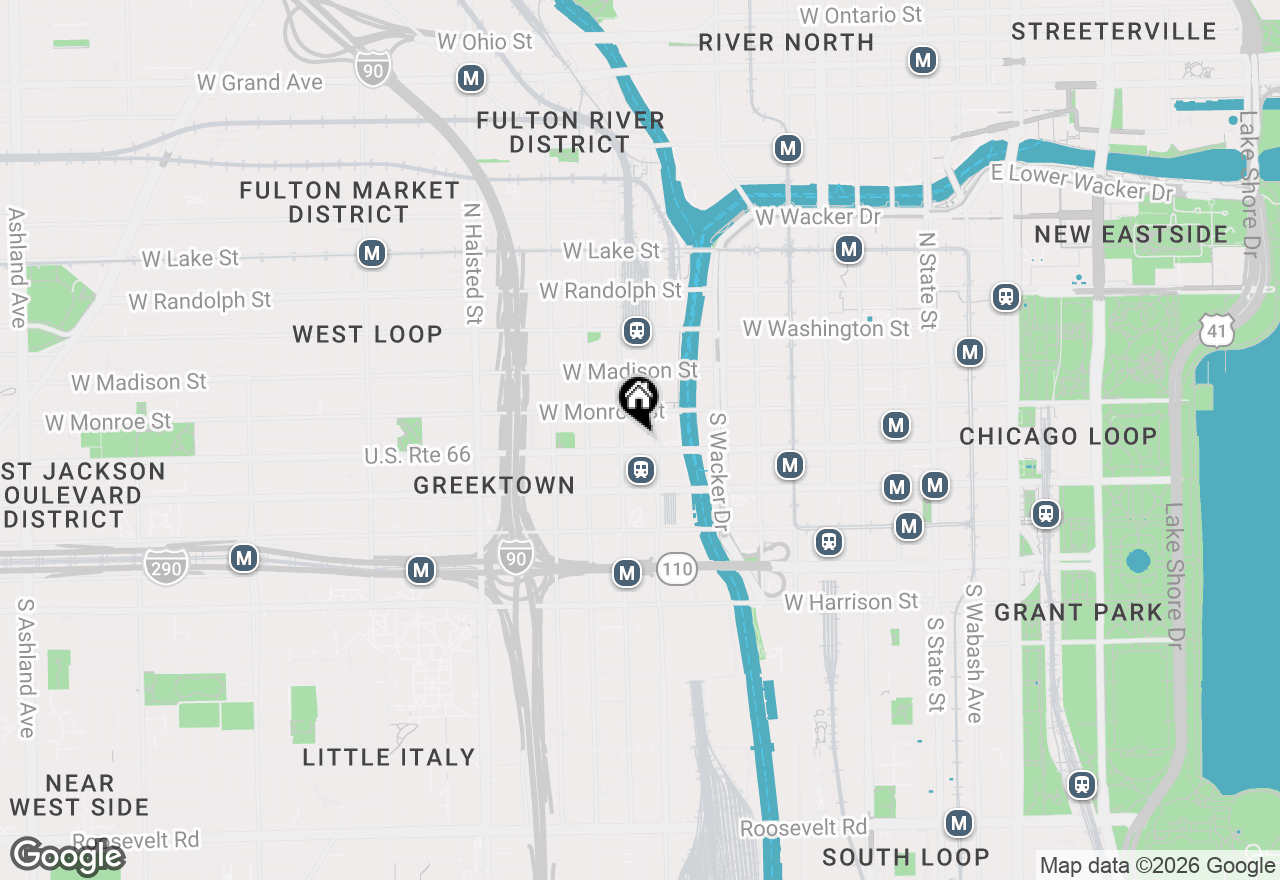 Map of 130 S Canal Street #9M, Chicago, IL 60606
