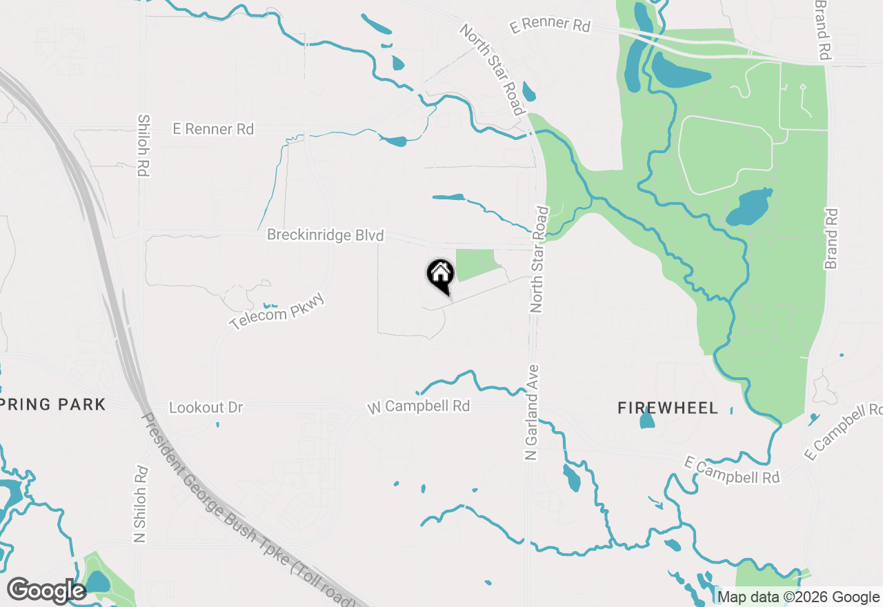 Map of 4013 Greenfield Drive, Richardson, TX 75082