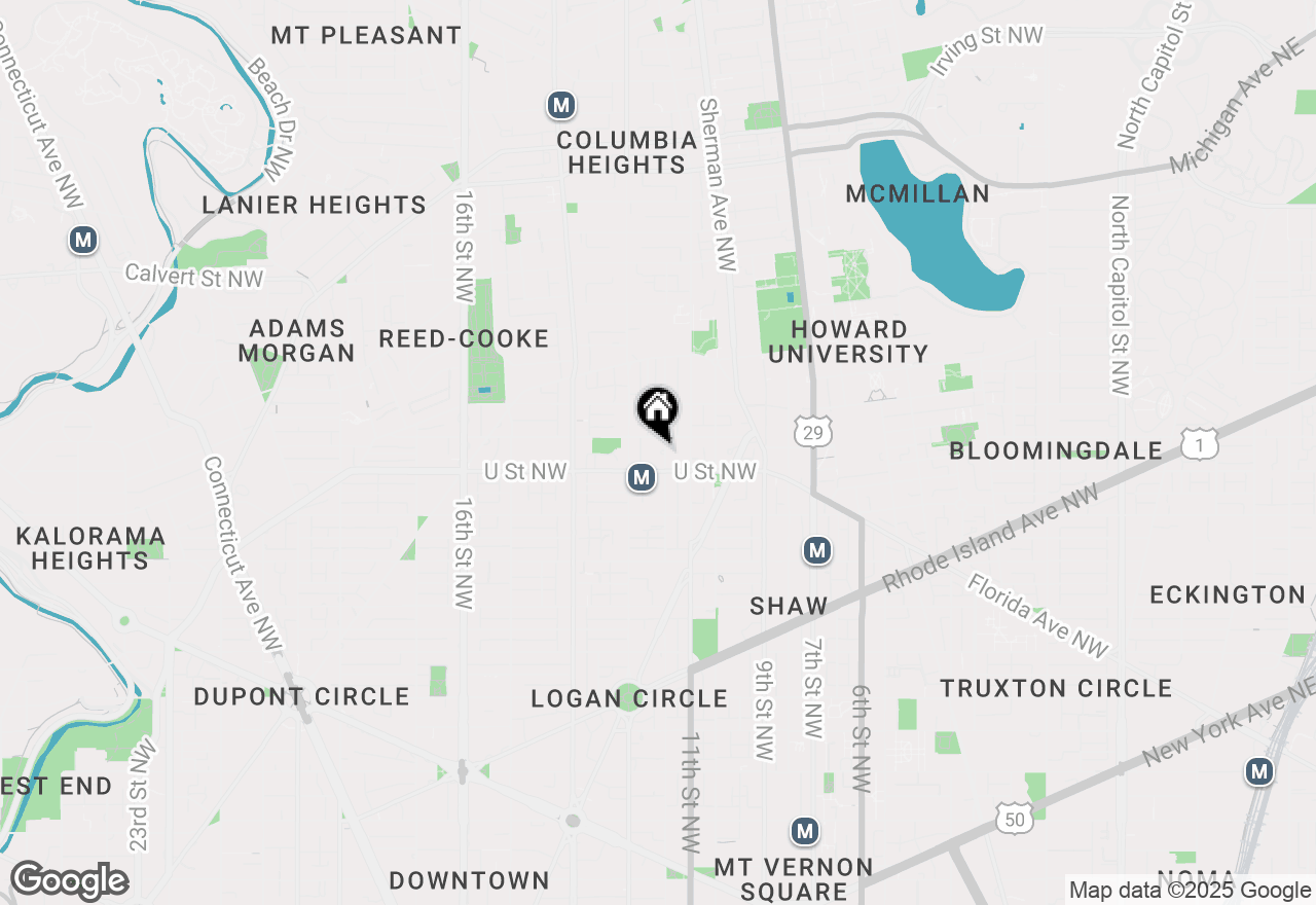 Map of 2020 12th Street Nw #217, Washington, DC 20009