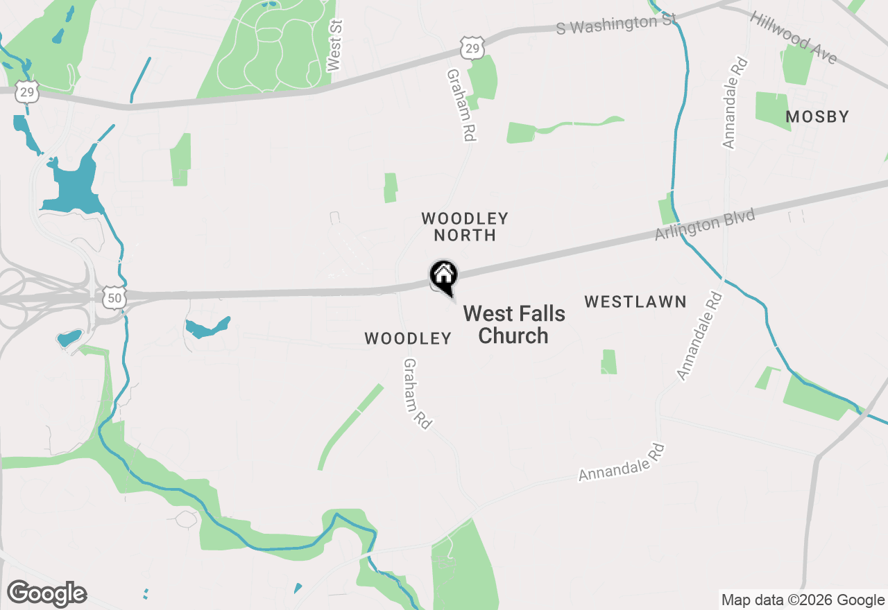 Map of 3108 Lewis Place, Falls Church, VA 22042