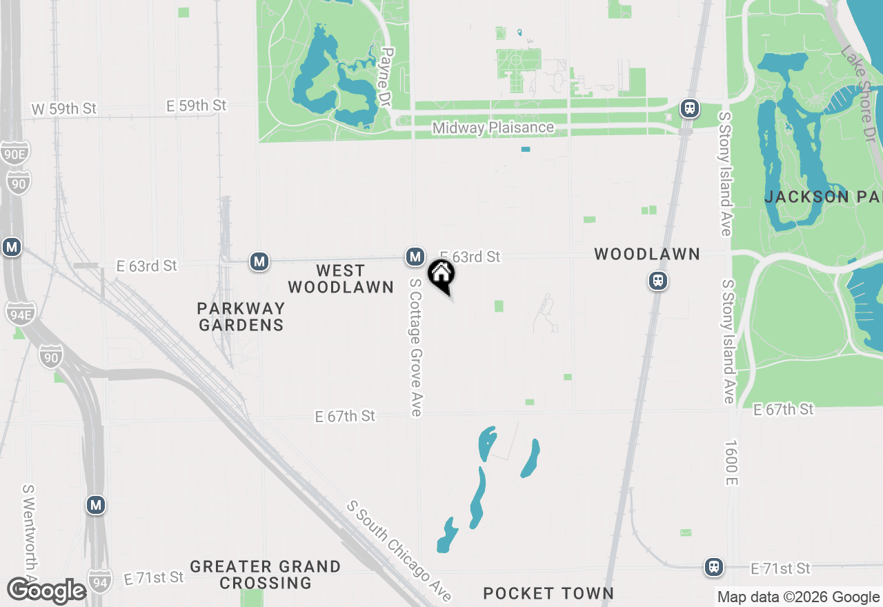 Map of 6409 S Maryland Avenue #1, Chicago, IL 60637