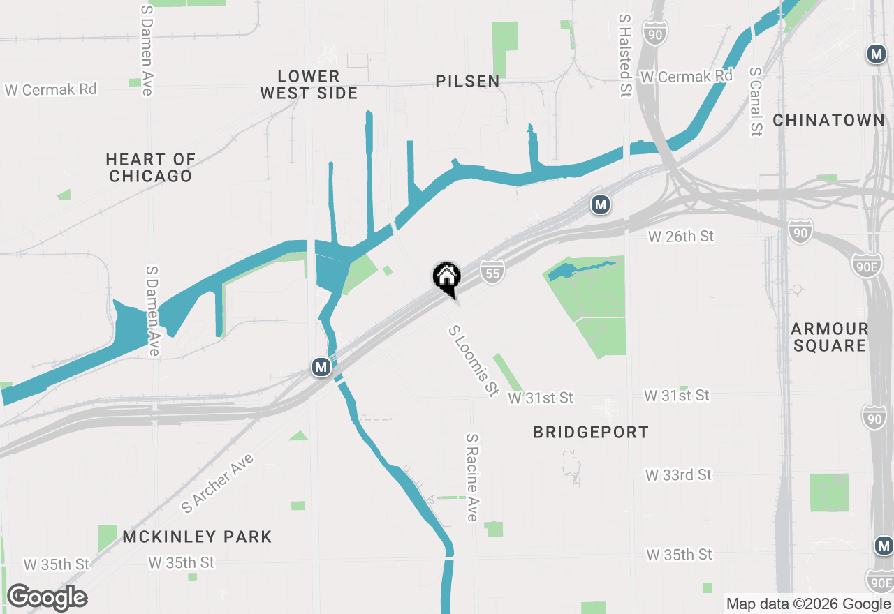 Map of 2892 S Archer Avenue #3R, Chicago, IL 60608