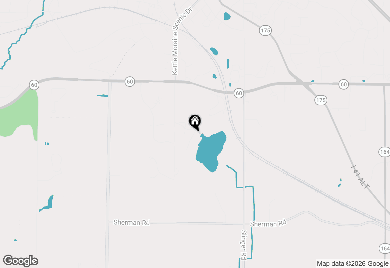 Map of 731 Hidden View Ct, Slinger, WI 53086