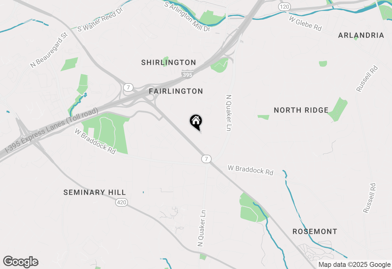 Map of 4326 36th Street S, Arlington, VA 22206