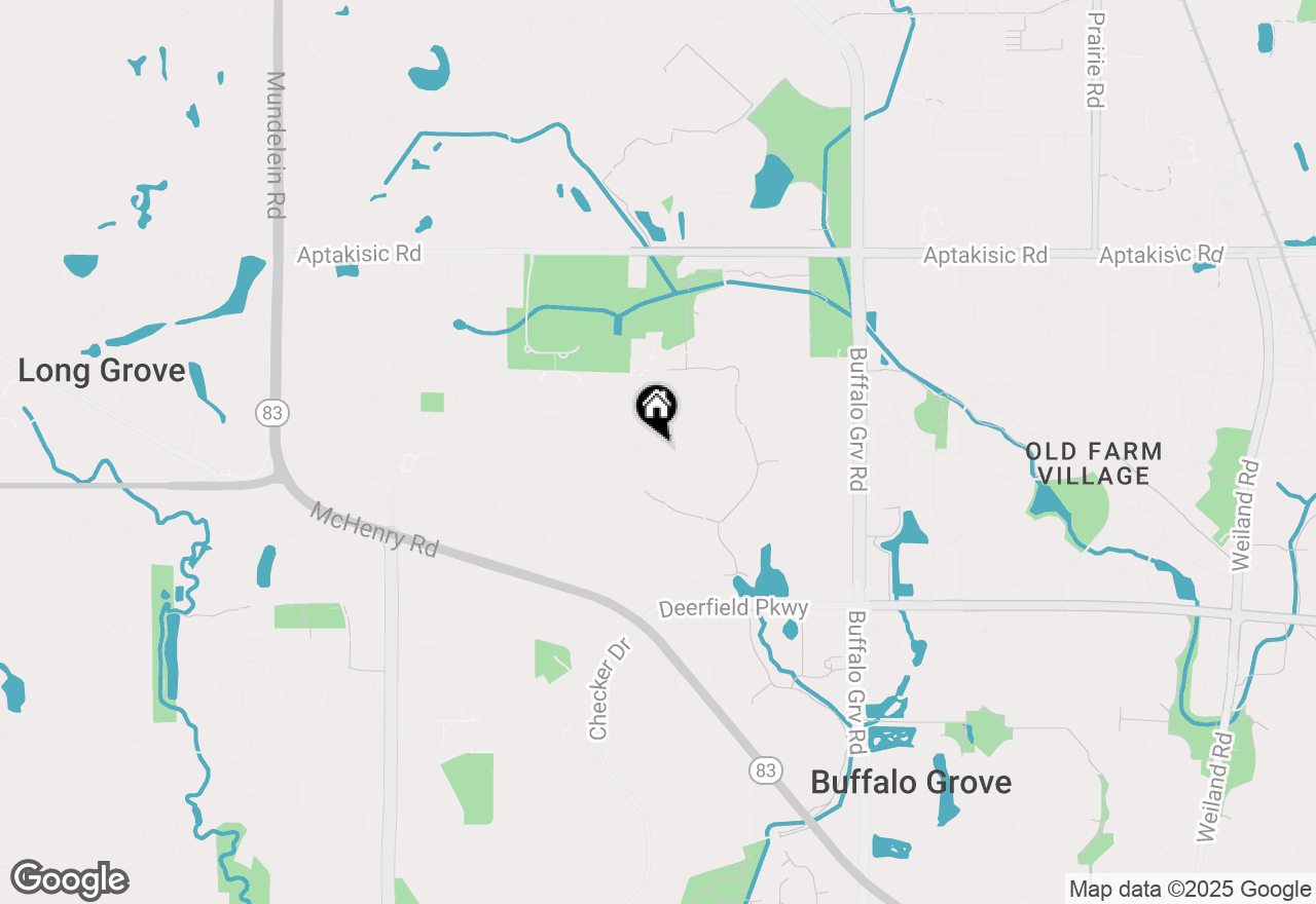 Map of 1372 Brandywyn Lane, Buffalo Grove, IL 60089