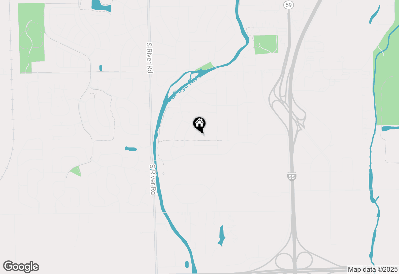 Map of 21053 Benjamin Drive, Shorewood, IL 60404