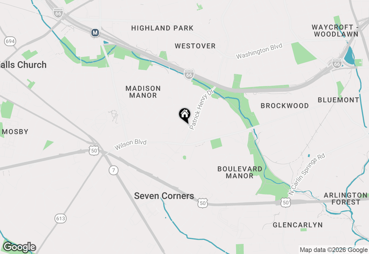 Map of 6060 N 9th Street, Arlington, VA 22205