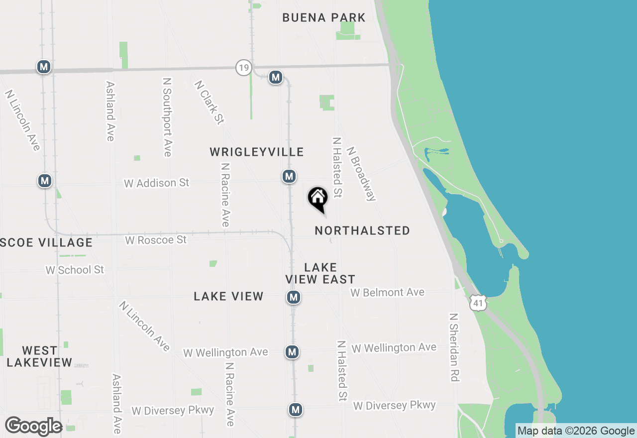 Map of 842 W Newport Avenue #2S, Chicago, IL 60657