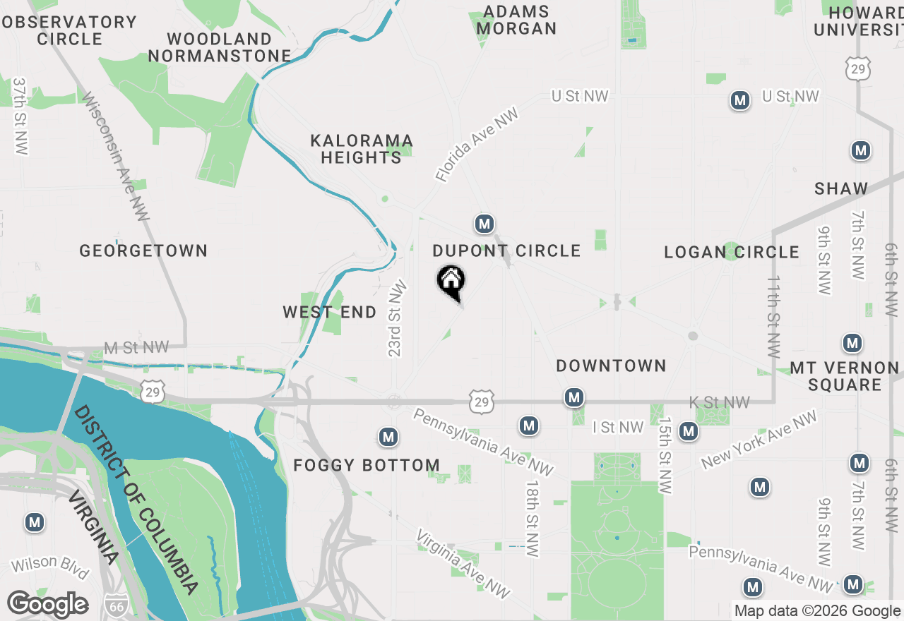 Map of 1280 21st Street Nw #806, Washington, DC 20036