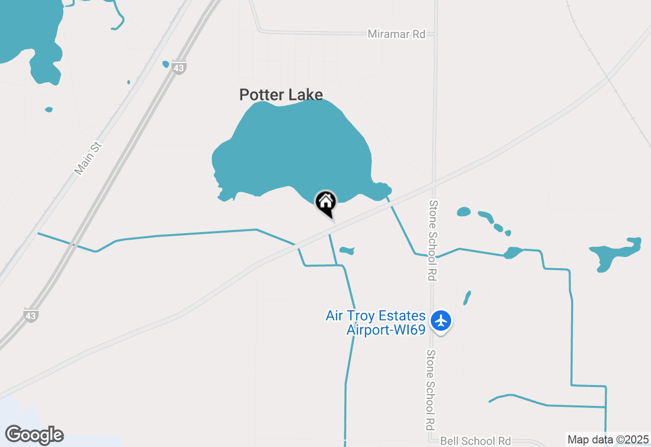 Map of W838 County Road L, East Troy, WI 53120