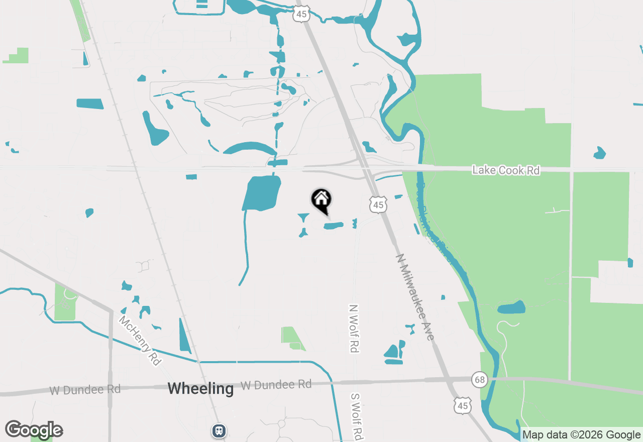 Map of 45 Prairie Park Drive #501, Wheeling, IL 60090