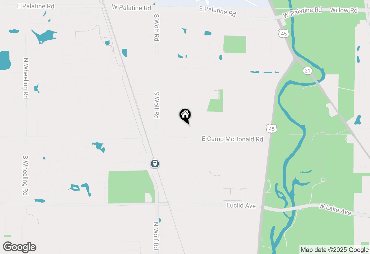 Map of 1513 N Larch Drive, Mount Prospect, IL 60056