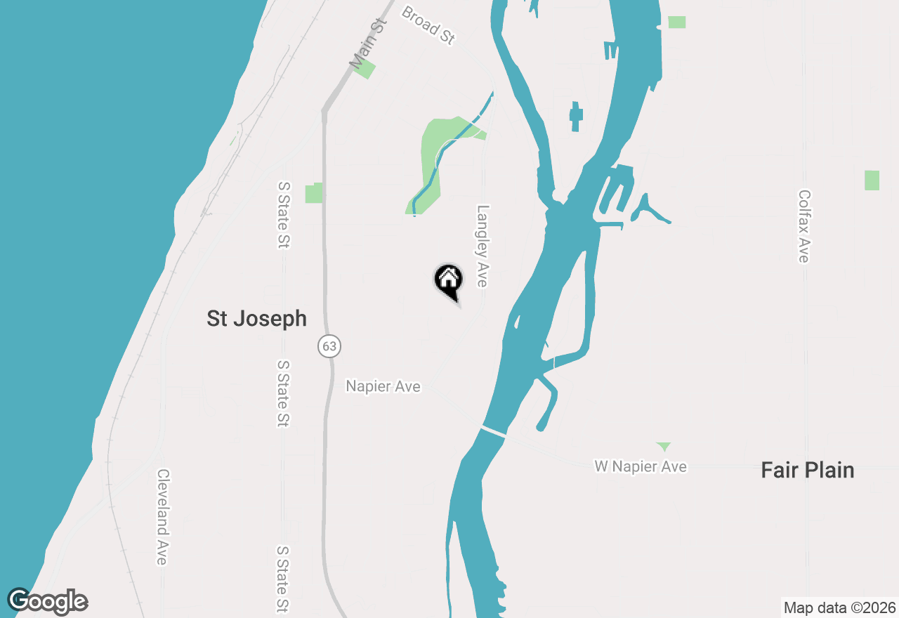 Map of 1203 Orchard Avenue, St. Joseph, MI 49085
