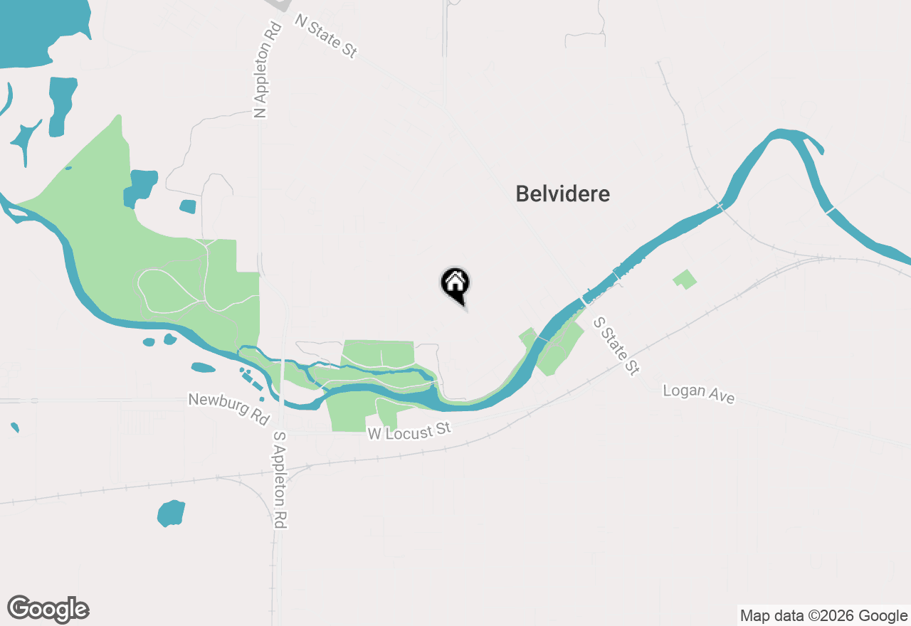 Map of 525 W Hurlbut Avenue, Belvidere, IL 61008
