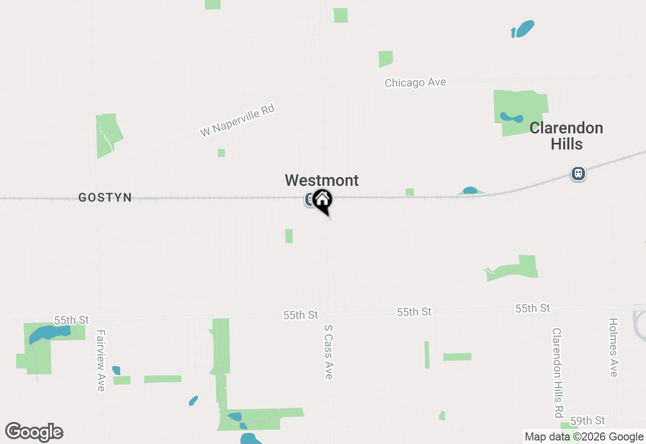 Map of 36 S Cass Avenue #2B, Westmont, IL 60559