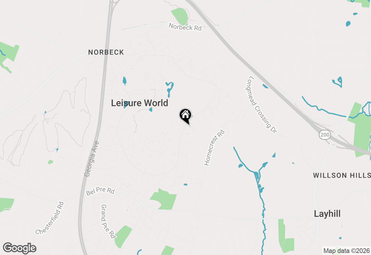 Map of 3200 N Leisure World Boulevard #308, Silver Spring, MD 20906