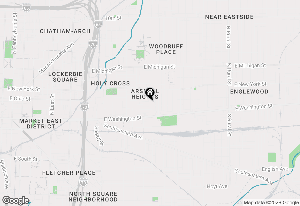 Map of 210 N State Avenue, Indianapolis, IN 46201