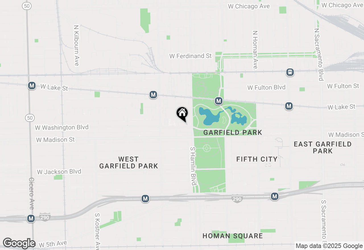 Map of 3834 W Washington Boulevard, Chicago, IL 60624