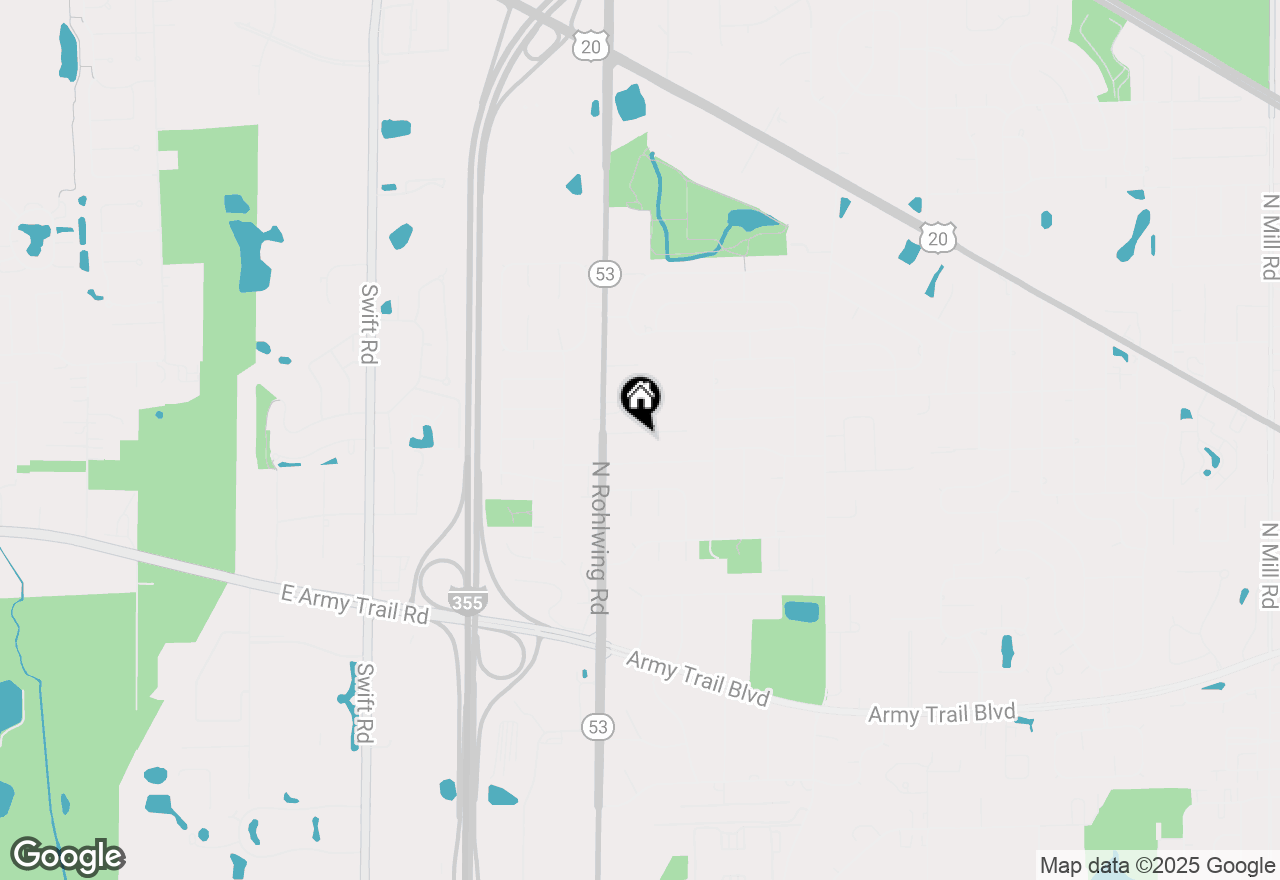 Map of 1773 W Whispering Court, Addison, IL 60101