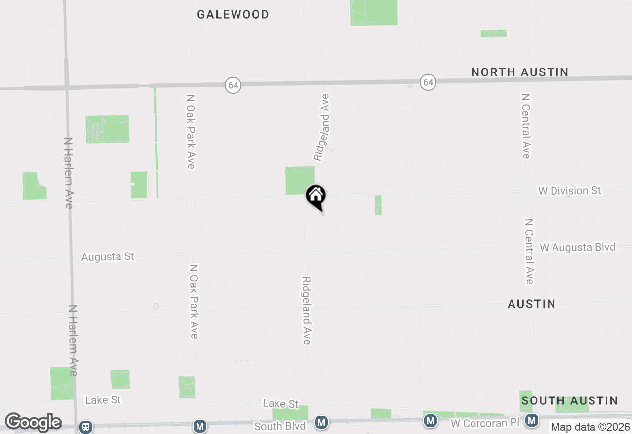 Map of 813 N Cuyler Avenue, Oak Park, IL 60302