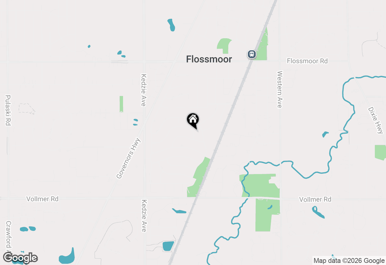 Map of 2932 Polly Lane, Flossmoor, IL 60422