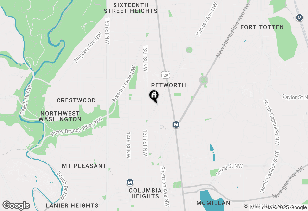 Map of 1208 Shepherd Street Nw, Washington, DC 20011