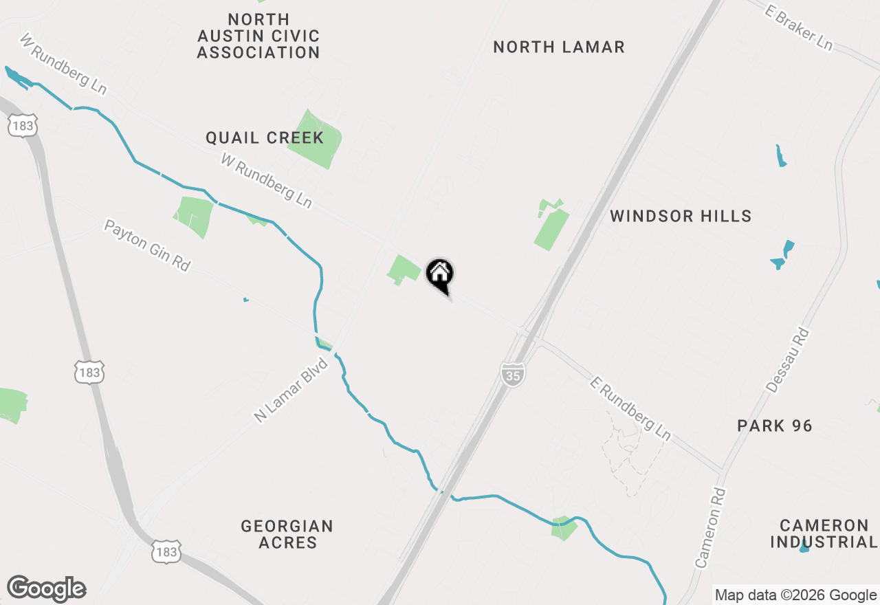 Map of 9301 Georgian Dr, Austin, TX 78753