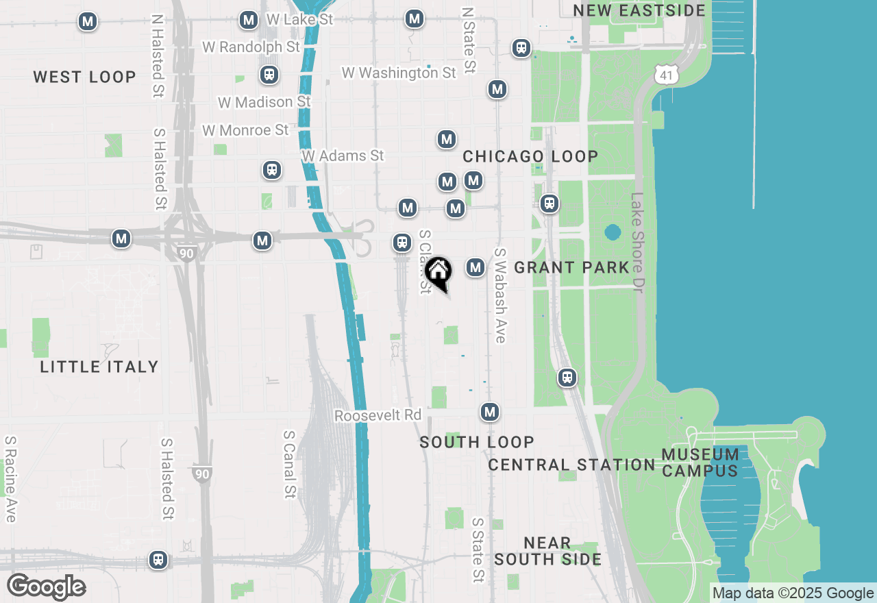 Map of 780 S Federal Street #909, Chicago, IL 60605