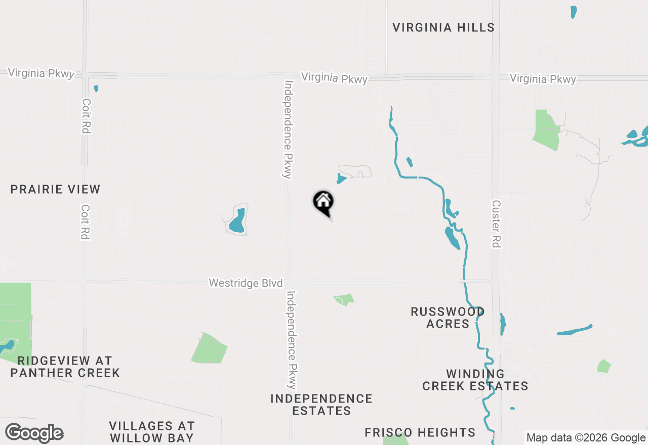 Map of 9865 Tanglebrush Drive, Mckinney, TX 75072