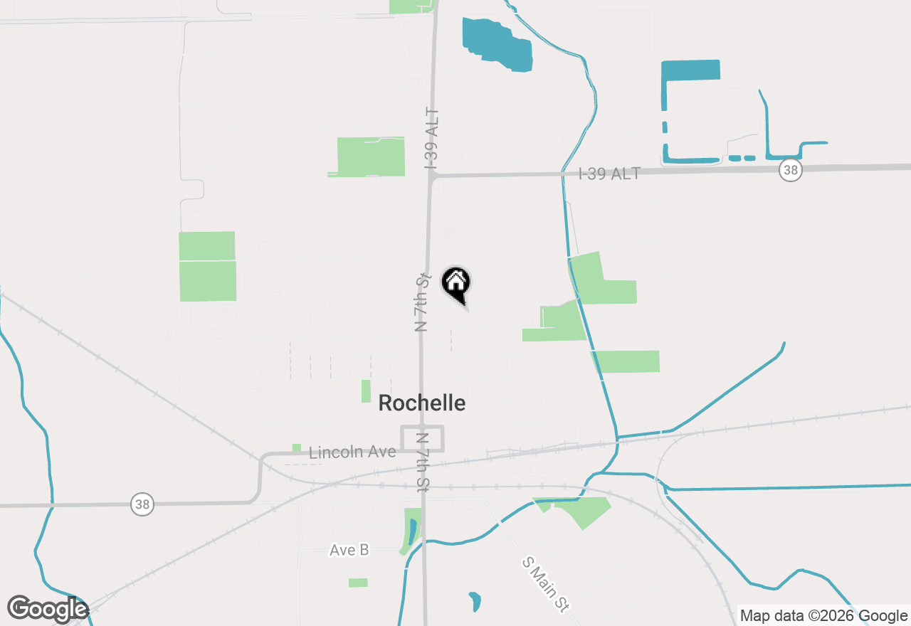 Map of 820 Lincoln Highway, Rochelle, IL 61068