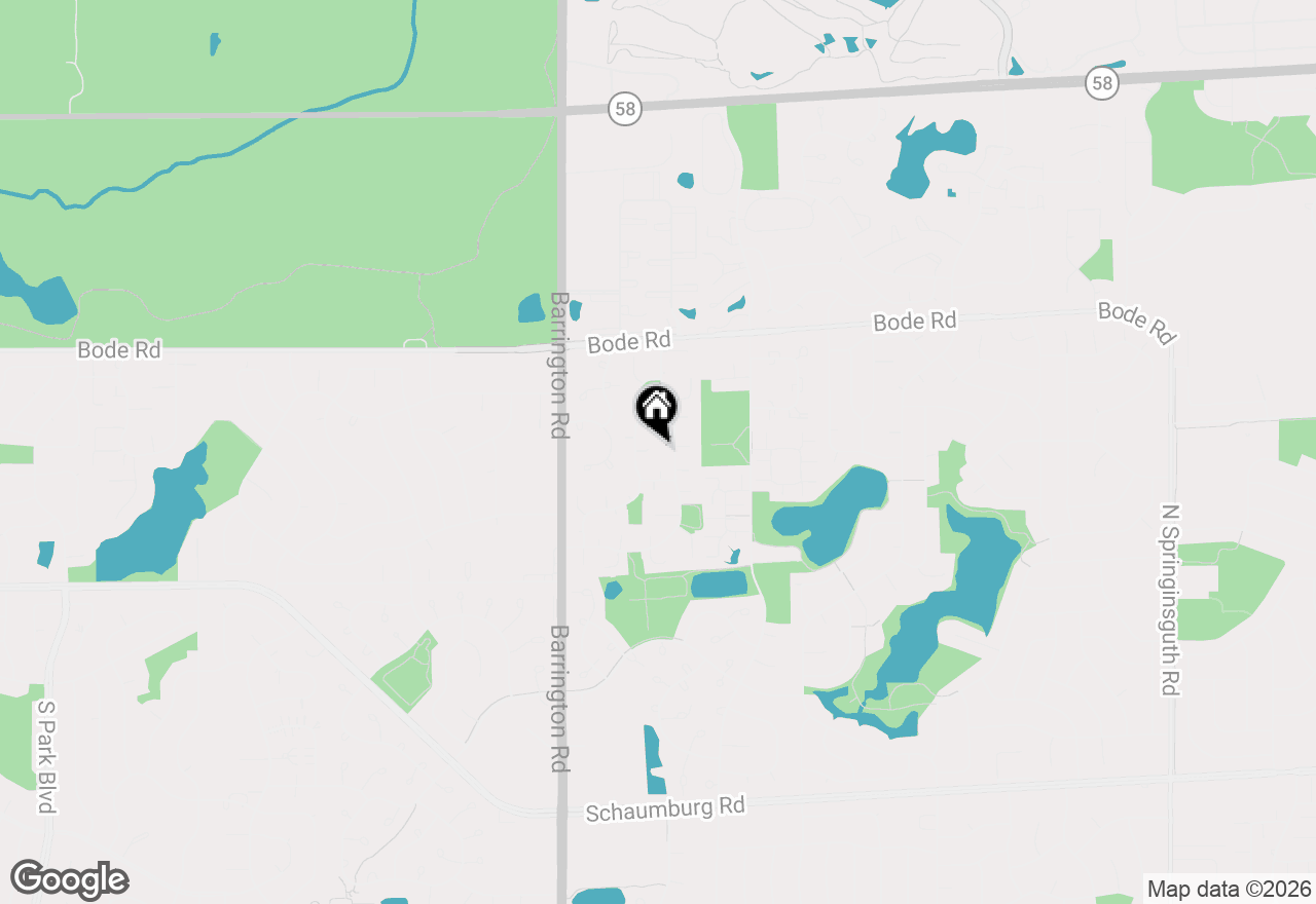 Map of 9 Warwick Court, Streamwood, IL 60107