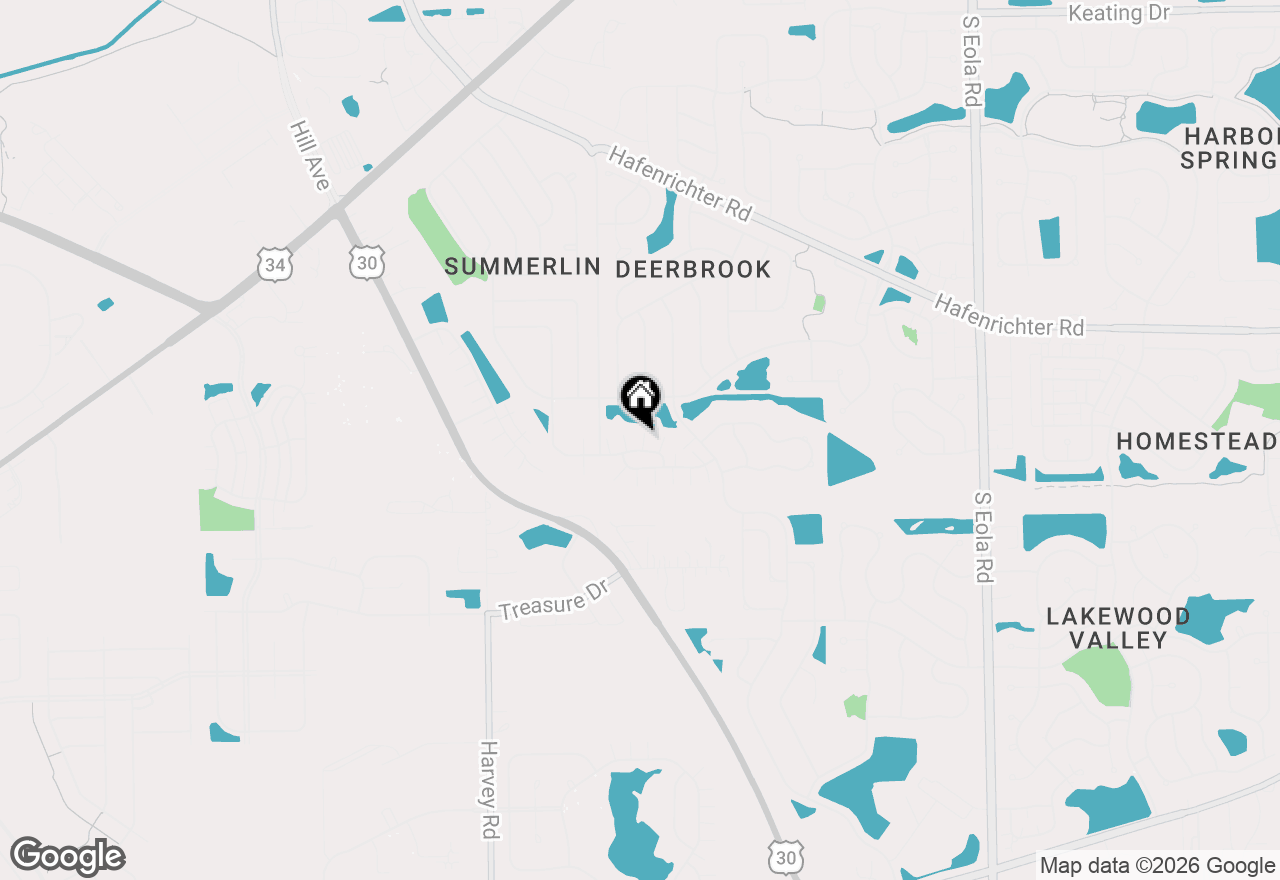 Map of 1848 Fredericksburg Lane #1848, Aurora, IL 60503