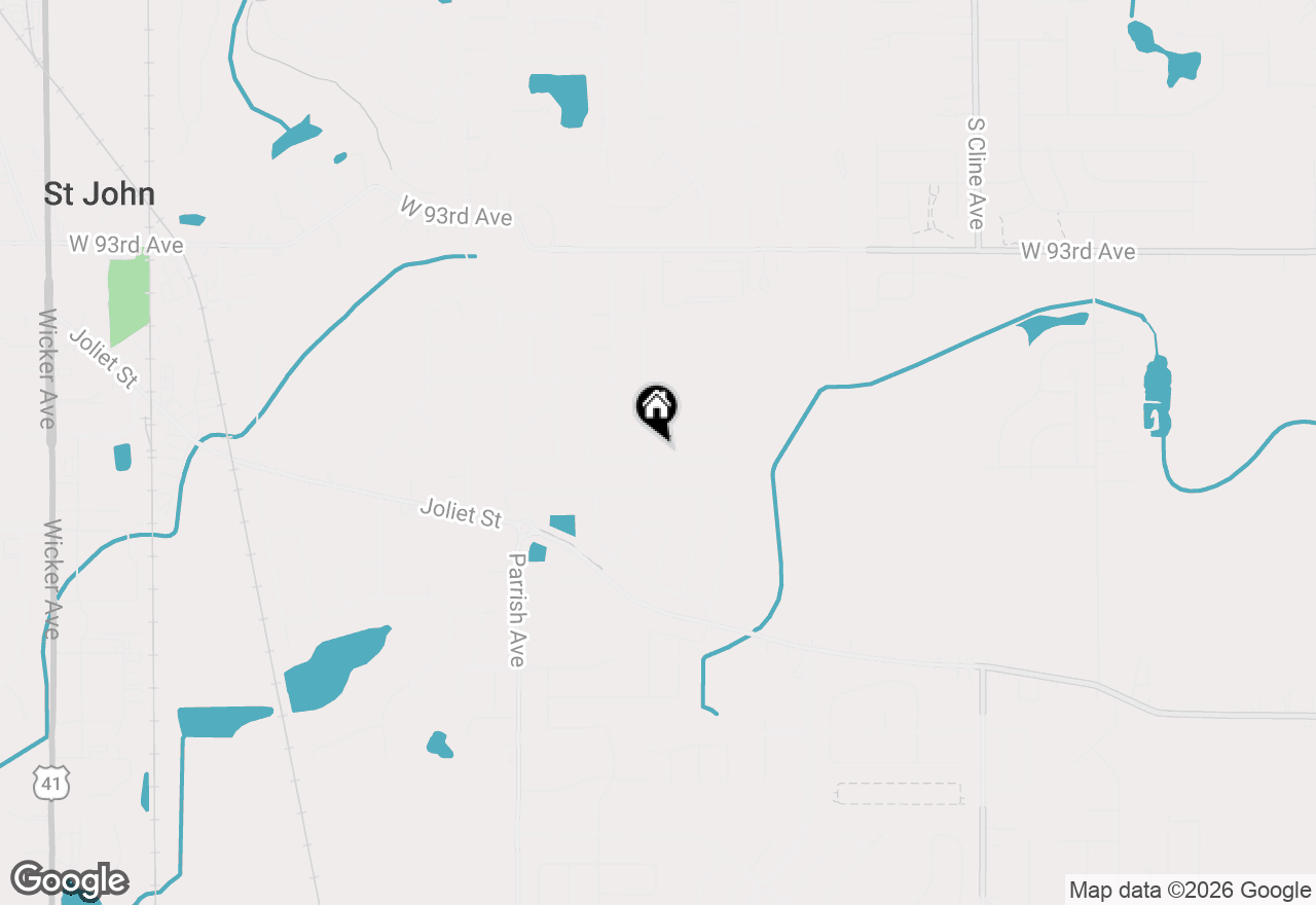Map of 9112 W 96th Place, St. John, IN 46373