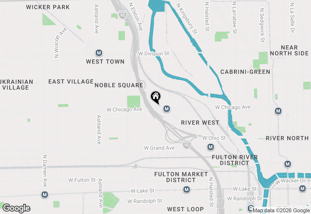 Map of 809 N Racine Avenue #204, Chicago, IL 60642