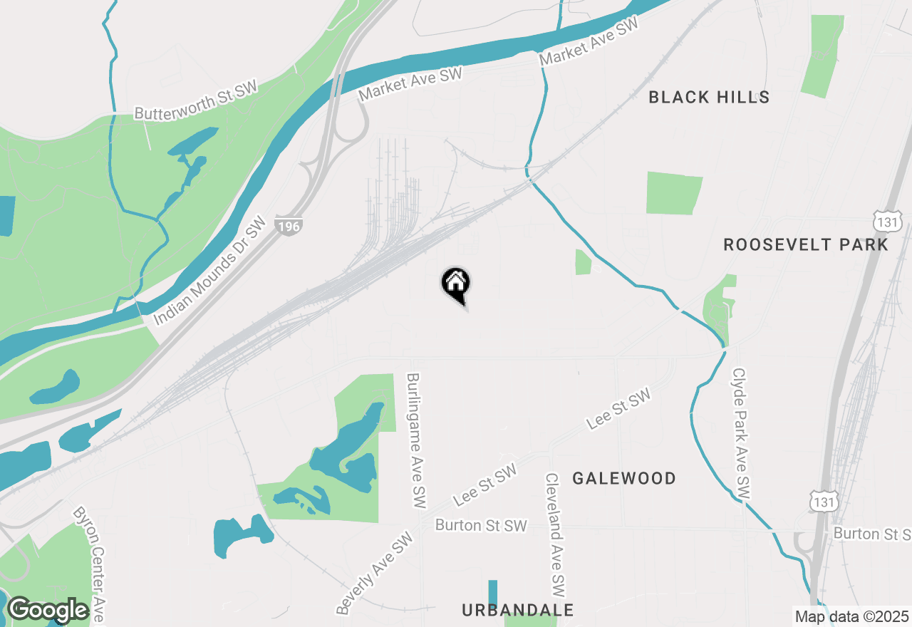 Map of 1501 Whiting Street Sw, Wyoming, MI 49509