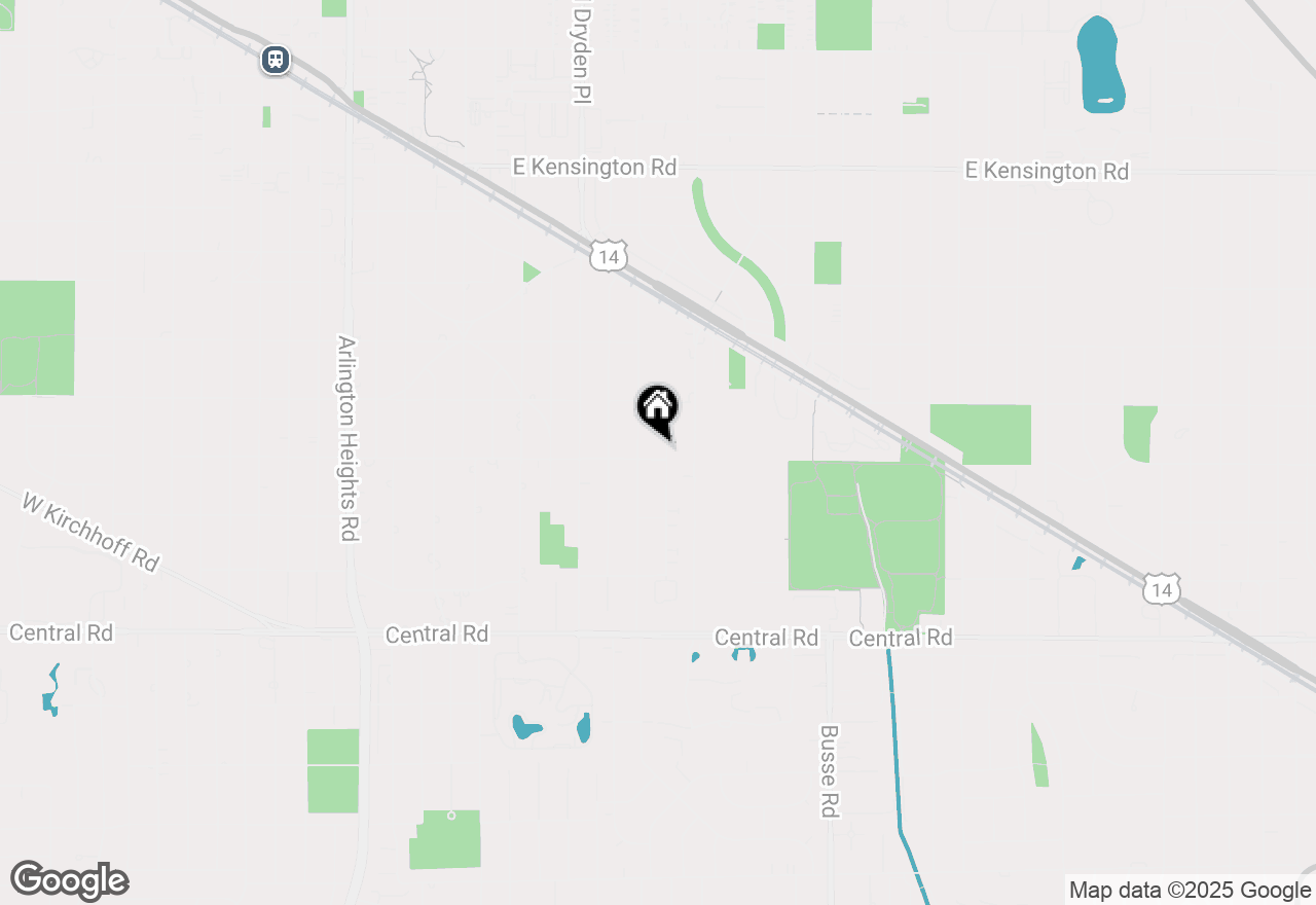 Map of 1220 E Rockwell Street, Arlington Heights, IL 60005