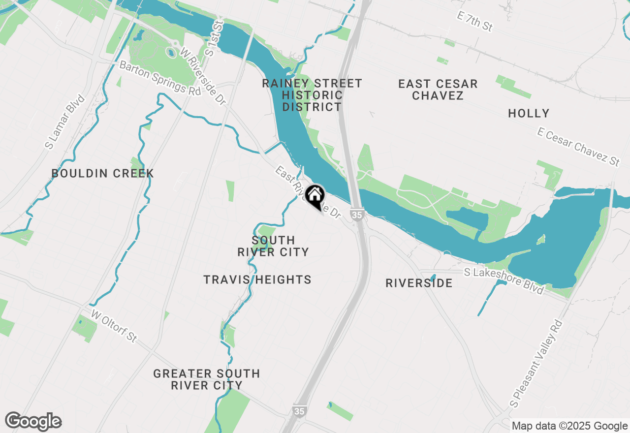 Map of 1110 Travis Heights Blvd, Austin, TX 78704