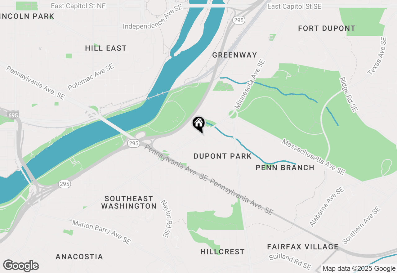 Map of 2843 Minnesota Avenue Se, Washington, DC 20019