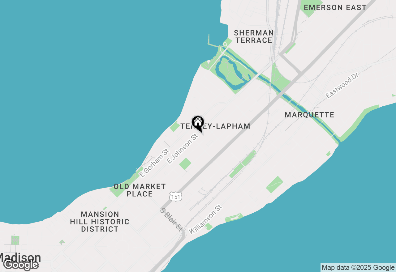 Map of 1015 E Johnson Street, Madison, WI 53703