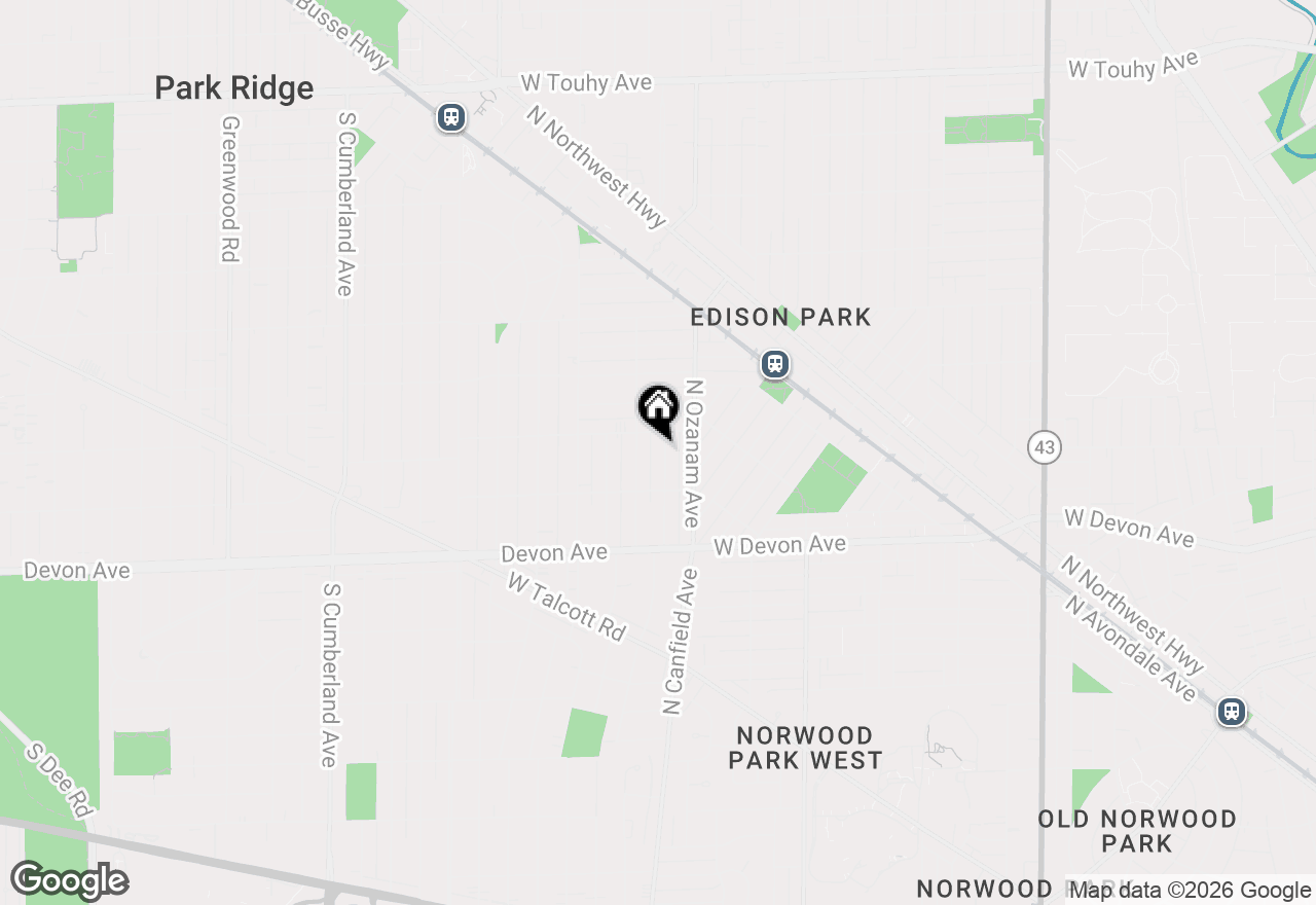 Map of 916 Cleveland Avenue, Park Ridge, IL 60068