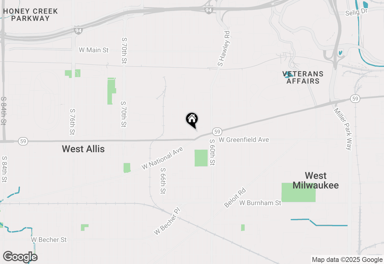 Map of 1333 S 62nd St #LOWER, West Allis, WI 53214