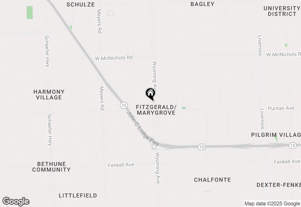 Map of 16260 Washburn Street, Detroit, MI 48221